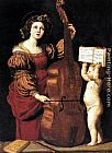 Domenichino Canvas Paintings - St Cecilia